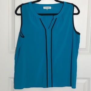 Calvin Klein Havana Blue Tank Top Large